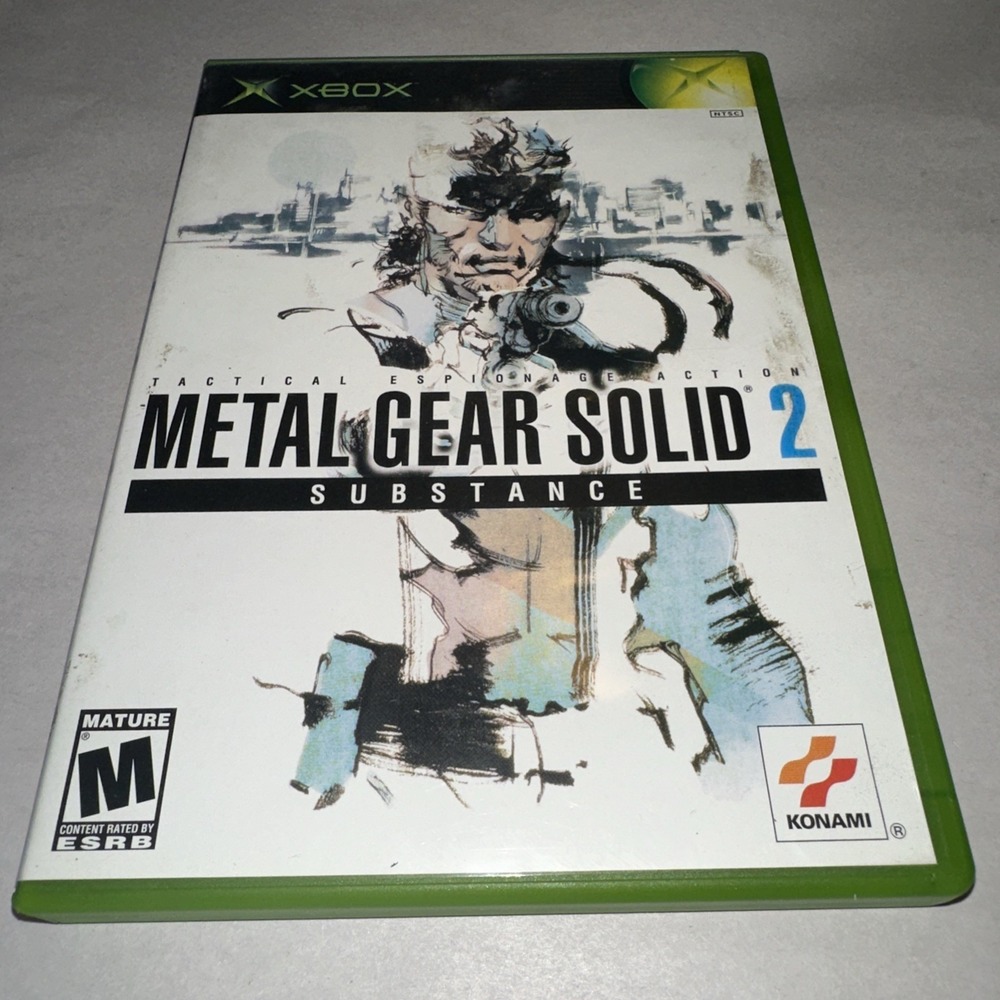 Metal Gear Solid 2: Substance (Microsoft Xbox, 2002) Complete CIB W/ Manual